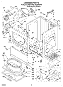CABINET, OPTIONAL Diagram and Parts List for GGQ8858KQ0  Whirlpool Dryer