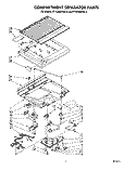 COMPARTMENT SEPARATOR Diagram and Parts List for ET16JMXRWR4  Whirlpool Refrigerator