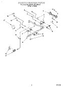 COOKTOP BURNER Diagram and Parts List for SF310PEAW2  Whirlpool Range