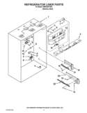 REFRIGERATOR LINER PARTS Diagram and Parts List for KBRC36FTS05  KitchenAid Refrigerator