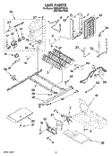 UNIT PARTS Diagram and Parts List for KSRB25FTBX00  KitchenAid Refrigerator