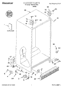 CABINET, LITERATURE Diagram and Parts List for TS25AEXHW01  Estate Refrigerator
