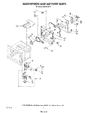 MAGNETRON AND AIRFLOW Diagram and Parts List for MC8991XT0  Whirlpool Microwave