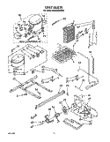 UNIT Diagram and Parts List for ED20SKXXW00  Whirlpool Refrigerator