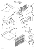 UNIT, LIT/OPTIONAL Diagram and Parts List for 7RT18BKXEW00  Roper Refrigerator