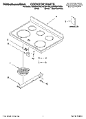COOKTOP PARTS Diagram and Parts List for KERI201PBS0  KitchenAid Range