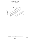 BACKGUARD Diagram and Parts List for SF302BSRW5  Whirlpool Range