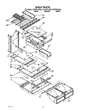 SHELF Diagram and Parts List for ET20PKXYN00  Whirlpool Refrigerator