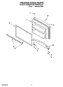 FREEZER DOOR PARTS, OPTIONAL PARTS Diagram and Parts List for 5GR2SHKXLS04  Whirlpool Refrigerator