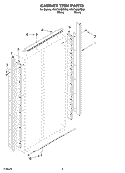 CABINET TRIM PARTS Diagram and Parts List for KSSO48QMW00  KitchenAid Refrigerator