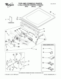 Part Location Diagram of WPW10246596 Whirlpool Console