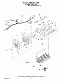 ICEMAKER PARTS Diagram and Parts List for KFIS27CXMS5  KitchenAid Refrigerator
