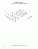 DRAWER PARTS Diagram and Parts List for KERS206XBL1  KitchenAid Range