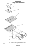 SHELF Diagram and Parts List for ET16JMXRWR0  Whirlpool Refrigerator