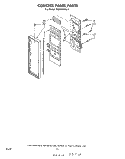 CONTROL PANEL Diagram and Parts List for MW8650XL0  Whirlpool Microwave