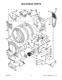 Part Location Diagram of W10459180 Whirlpool BULKHEAD
