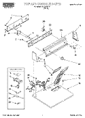 Part Location Diagram of 3405701 Whirlpool PANEL-CNTL