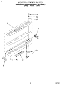 CONTROL PANEL Diagram and Parts List for KESC300BBL1  KitchenAid Range