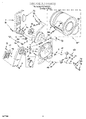 SECTION Diagram and Parts List for TEDX640EQ1  Estate Dryer