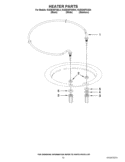 HEATER PARTS Diagram and Parts List for KUDE48FXBL4  KitchenAid Dishwasher