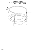 HEATER PARTS Diagram and Parts List for DUL300XTLT3  Whirlpool Dishwasher