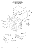 CABINET, LITERATURE Diagram and Parts List for MT8068SEQ1  Whirlpool Microwave