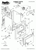 CABINET PARTS Diagram and Parts List for IV87000  Inglis Dryer