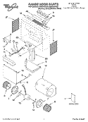 RANGE HOOD PARTS Diagram and Parts List for GZ8336XLS0  Whirlpool Range Hood