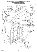 CONTROLS AND REAR PANEL Diagram and Parts List for LSV7233DZ0  Whirlpool Washer