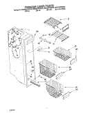 FREEZER LINER PARTS Diagram and Parts List for KSRS25CKWH03  KitchenAid Refrigerator