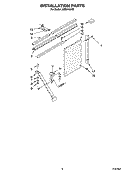 INSTALLATION PARTS Diagram and Parts List for ACQ244XR2  Whirlpool Air Conditioner