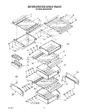 REFRIGERATOR SHELF Diagram and Parts List for KSRF36DTX03  KitchenAid Refrigerator