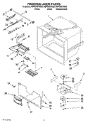 FREEZER LINER PARTS Diagram and Parts List for KBFS25ETSS00  KitchenAid Refrigerator