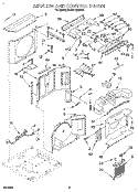 AIRFLOW AND CONTROL Diagram and Parts List for BHAC1230AS0  Whirlpool Air Conditioner