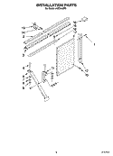 INSTALLATION PARTS Diagram and Parts List for ACE244XR3  Whirlpool Air Conditioner