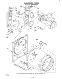 BULKHEAD Diagram and Parts List for LG7681XMW0  Whirlpool Dryer