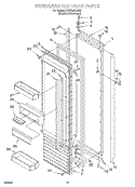 REFRIGERATOR DOOR Diagram and Parts List for KSSS36FJX00  KitchenAid Refrigerator