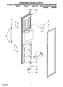 FREEZER DOOR PARTS Diagram and Parts List for KSCS23FVBL00  KitchenAid Refrigerator