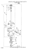 BRAKE AND DRIVE TUBE PARTS Diagram and Parts List for IJ40001  Inglis Washer