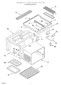 MAINTOP AND OVEN Diagram and Parts List for RS373PXWT1  Whirlpool Range