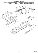 CONTROL PARTS Diagram and Parts List for KSRP25FNBL01  KitchenAid Refrigerator