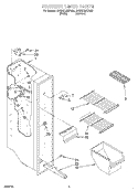FREEZER LINER Diagram and Parts List for 2VED21ZKFW00  Whirlpool Refrigerator