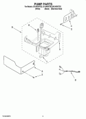 PUMP PARTS Diagram and Parts List for GI15NDXTB2  Whirlpool Ice Maker
