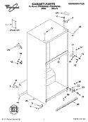 CABINET, LITERATURE Diagram and Parts List for ET8RHMXKT00  Whirlpool Refrigerator