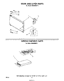 DOOR AND LATCH , WIRING HARNESS Diagram and Parts List for MW3000XP1  Whirlpool Microwave