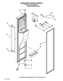 FREEZER DOOR PARTS Diagram and Parts List for ISC23CNEXY02  Whirlpool Refrigerator