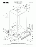 CABINET PARTS Diagram and Parts List for ID5HHEXWS01  Whirlpool Refrigerator