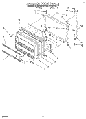 FREEZER DOOR Diagram and Parts List for KTRD18KAAL10  Whirlpool Refrigerator