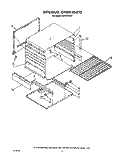 INTERNAL OVEN Diagram and Parts List for FGP310VW4  Roper Range