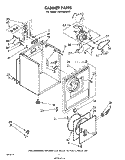 SECTION Diagram and Parts List for LE5700XKW1  Whirlpool Dryer